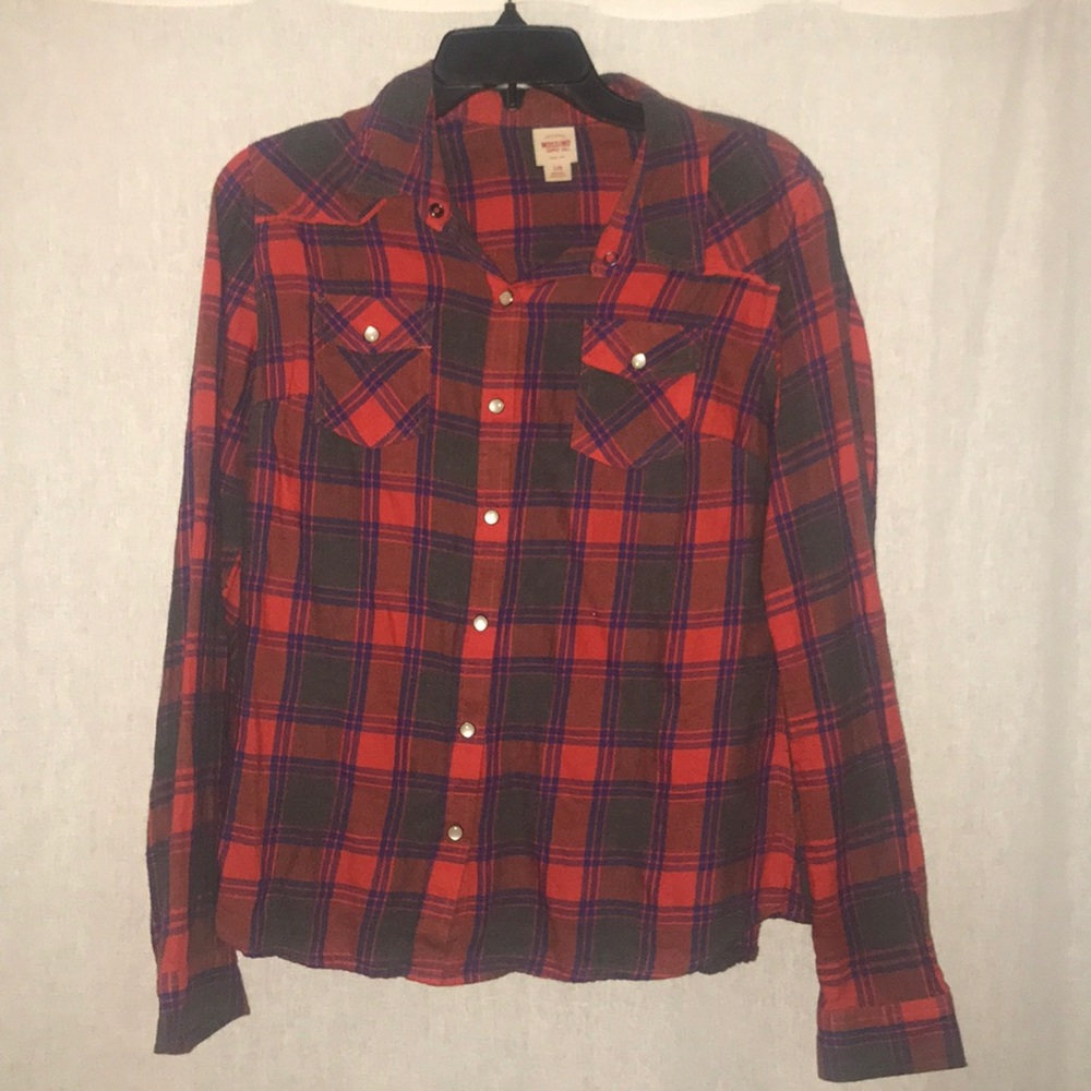 Plaid button down